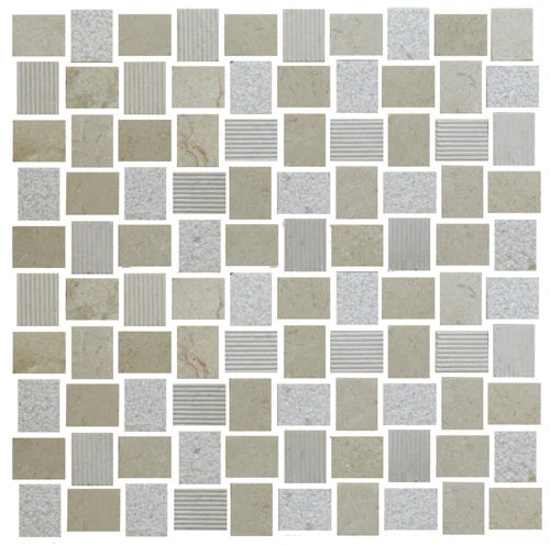 Mosaico de Cristal Cosmopolitan Marfil Mate