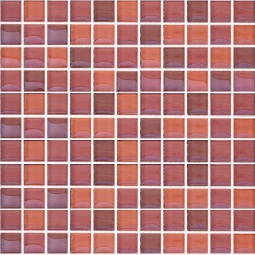 Mosaico de Cristal Rojo Brillo 601