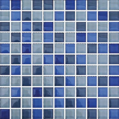 Mosaico de Cristal Azul Brillo 901