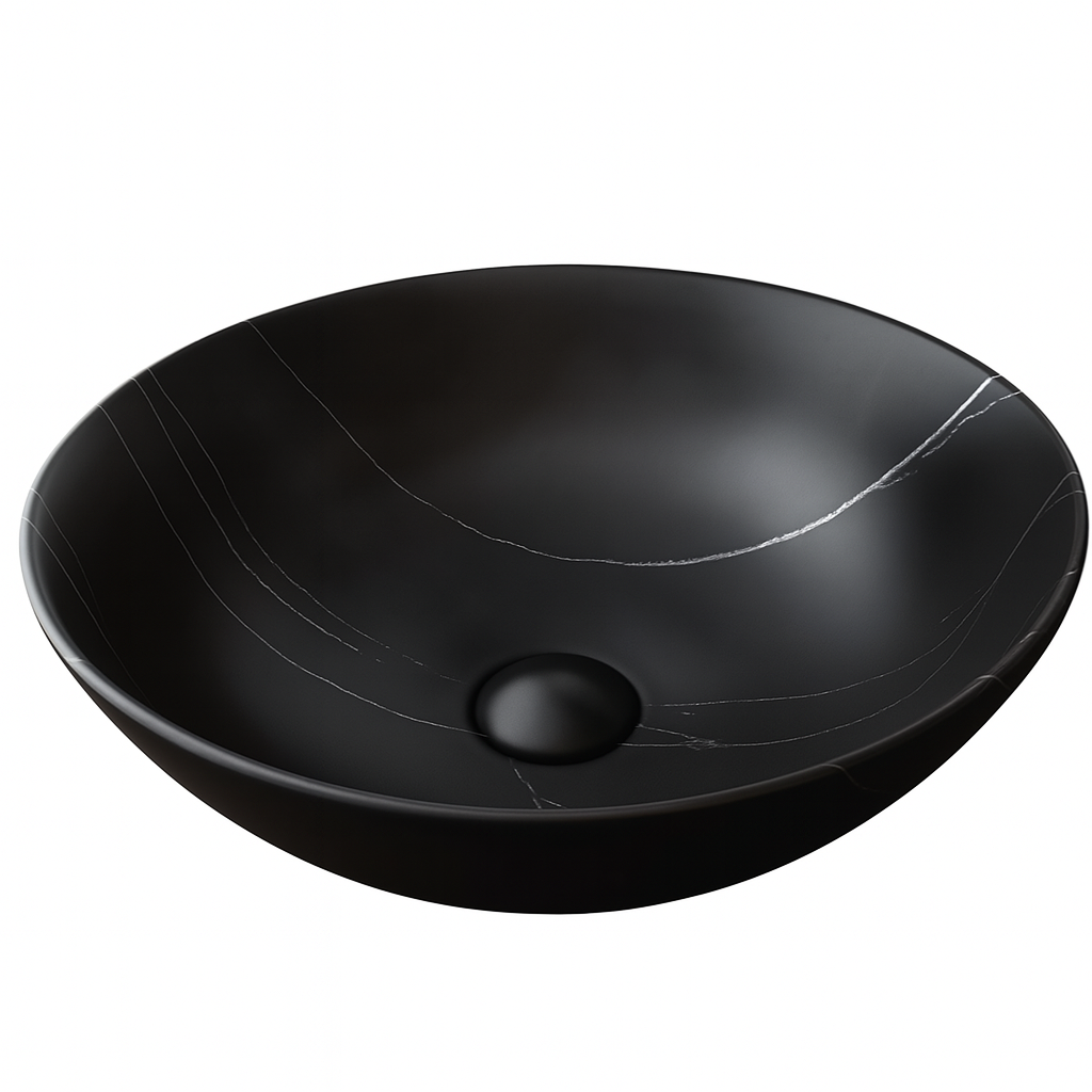 Lavabo Obi Black Redondo